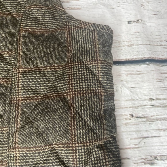 Eddie Bauer Plaid Quilted Vest Size TL - Picture 7 of 15
